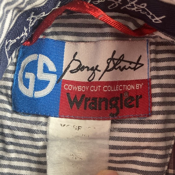 Vintage EUC Mens Plaid Wrangler George Straight Medium Button Down Western Shirt - Picture 3 of 7